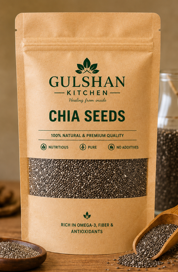 Gulshan Kitchen Premium Chia Seeds | 100% Natural & Nutrient-Rich